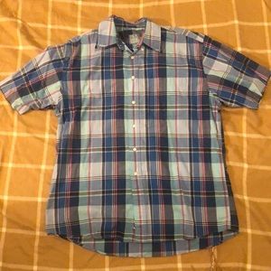 Men’s Jos. A Bank L plaid short sleeve button-down shirt